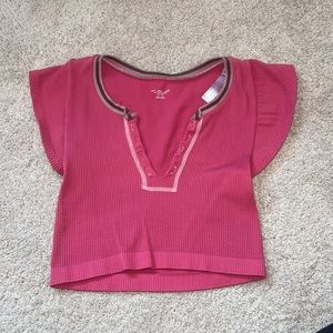Urban Outfitters - out from under seamless pink crop top